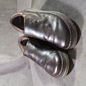 Dr. Martens Orson Brown Smooth + Textured Leather Slip On Loafer VG- US M7 W8